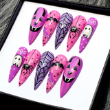 (Handmade) 10pcs/Set Playful Haunting Press-On Nails