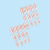 24pcs/Set Minimalist Starry Glitter Press-On Nails