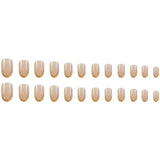 24pcs/Set Gold Edge French Tip Press-On Nails