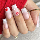 24pcs/Set Heart Press-On Nails