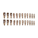 24pcs/Set Leopard Press-On Nails