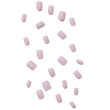 24pcs/Set Minimalist Translucent Glitter Press-On Nails