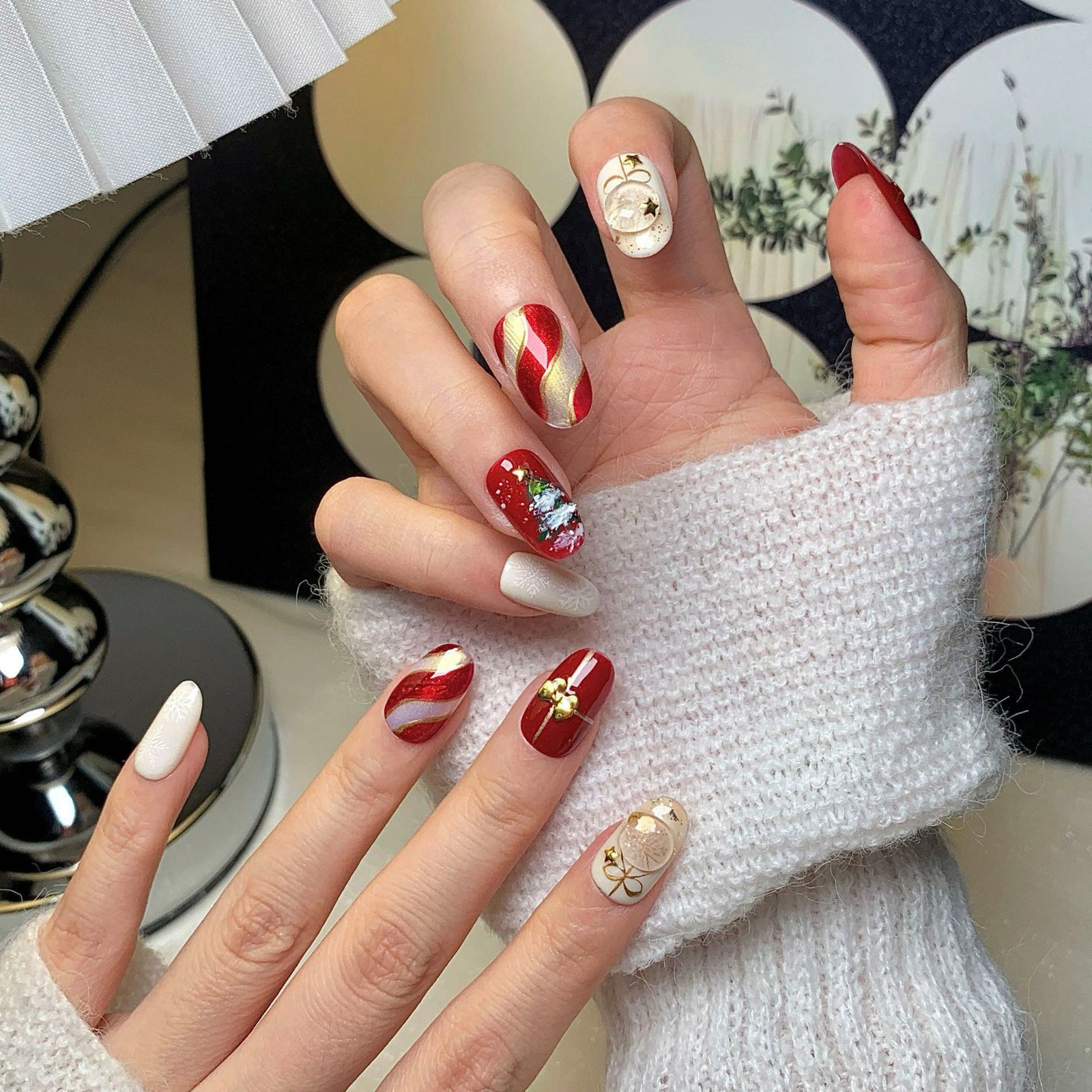 (Handmade) 10pcs/Set  Press on Nails