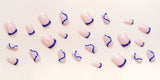 24pcs/Set Flower Press-On Nails