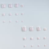 24pcs/Set Peach Blossom French Tips Press On Toe nails