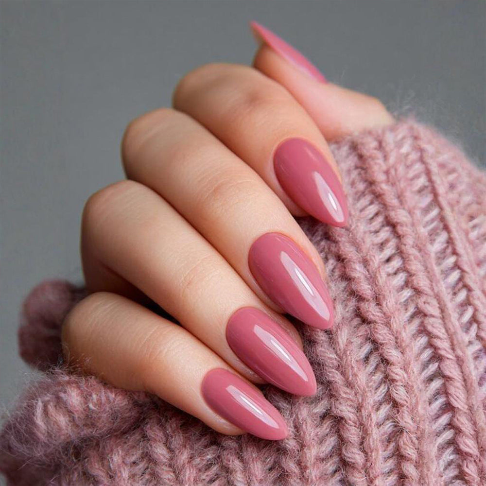 24pcs/Set Pink Press-On Nails