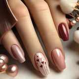 24pcs/Set Hearts Press-On Nails