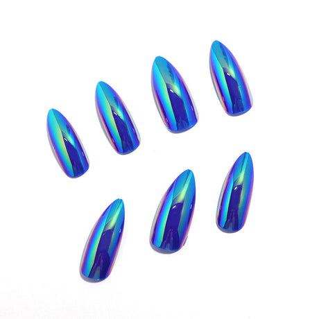 24pcs/Set Color-Changing Chrome Press-On Nails