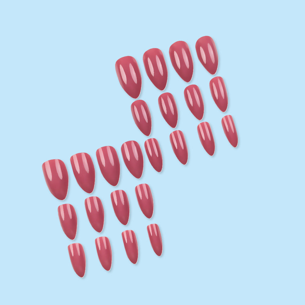 24pcs/Set Pink Press-On Nails