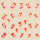 24pcs/Set Plant Flowers Press-On Nails