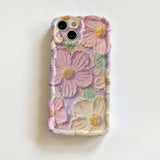 Wavy Edge Blooms Floral iPhone Case