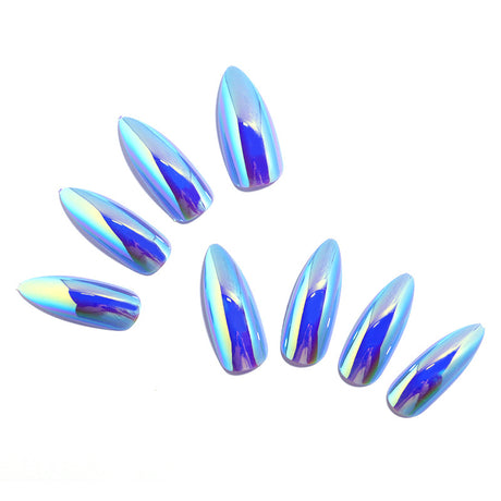 24pcs/Set Color-Changing Chrome Press-On Nails