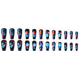 24pcs/Set Galaxy Universe Press-On Nails