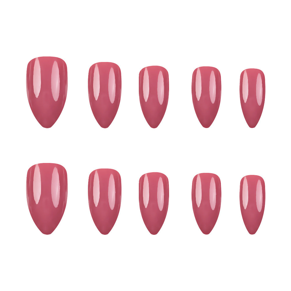 24pcs/Set Pink Press-On Nails