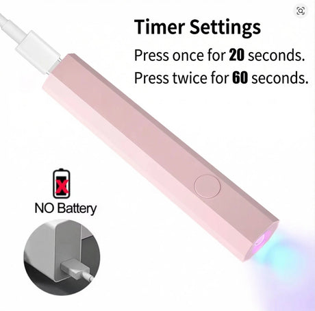 Corded Handheld Nail Lamp Portable UV LED Light