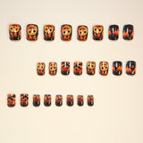 24pcs/Set Evil Pumpkin Press-On Nails