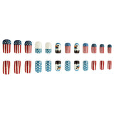 24pcs/Set American Flag Bald Eagle Press-On Nails
