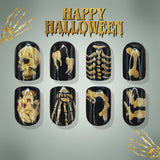 24pcs/Set Skull & Bones Press On Nails