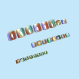 24pcs/Set Colorful Ombre Press On Toe Nails