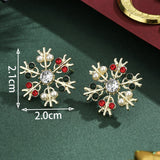 Alloy Reindeer Stud Earrings