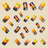 24pcs/Set Bat Forest Press On Nails