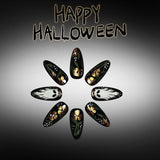 24pcs/Set 3D Ghost Floral Press-On Nails