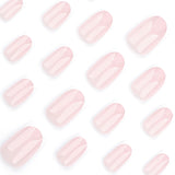 24pcs/Set Classic White French Tip Press-On Nails