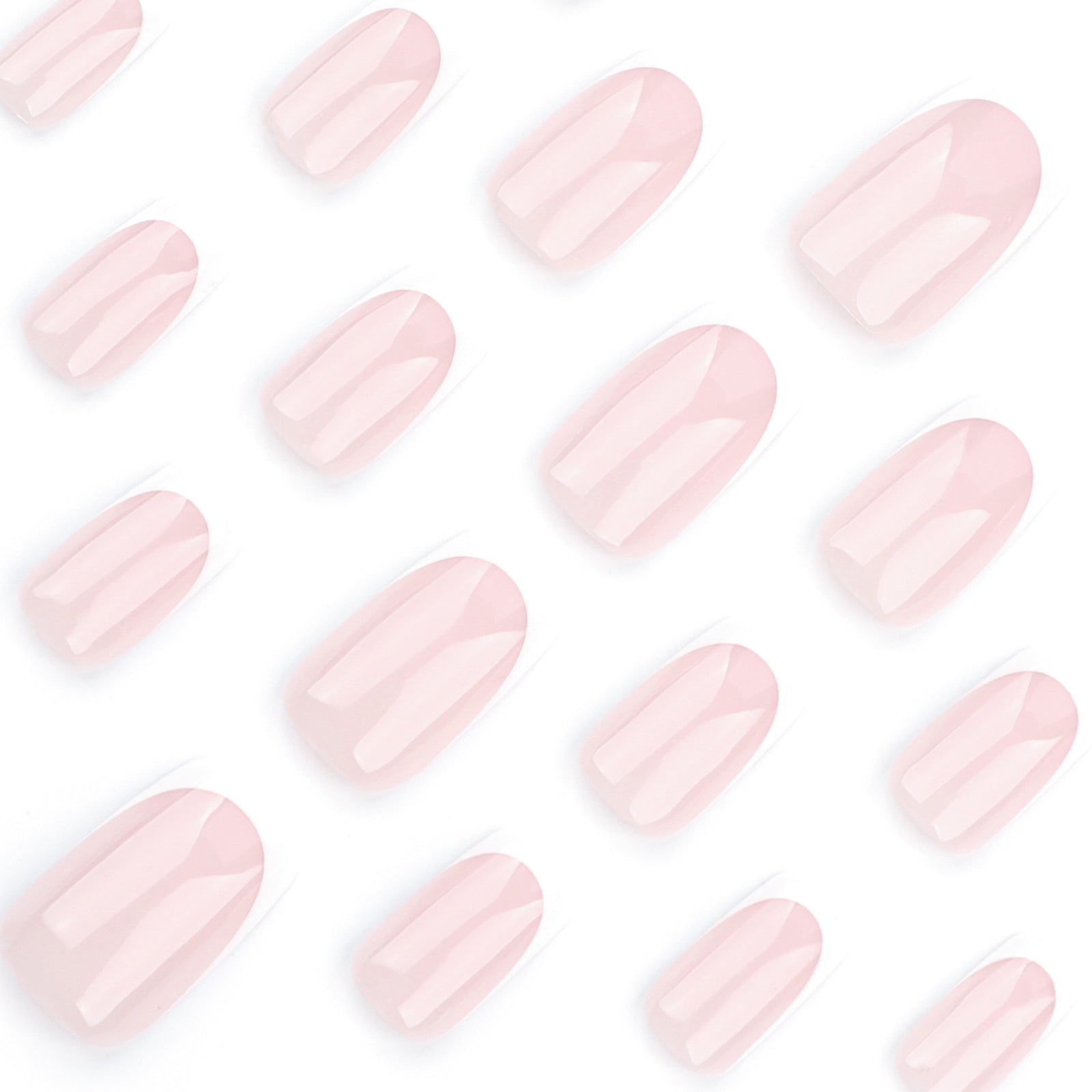 24pcs/Set Classic White French Tip Press-On Nails