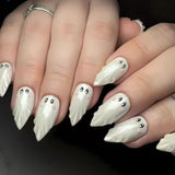 24pcs/Set 3D Ghost Press-On Nails