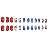 24pcs/Set Stars Eagle and Feathers Press-On Nails