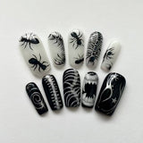24pcs/Set Ant & Centipede Spine Press-On Nails