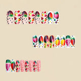 24pcs/Set Colorful Summer Fruit Press-On Nails