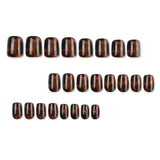 24pcs/Set Tortoiseshell Leopard Print Press On Nails