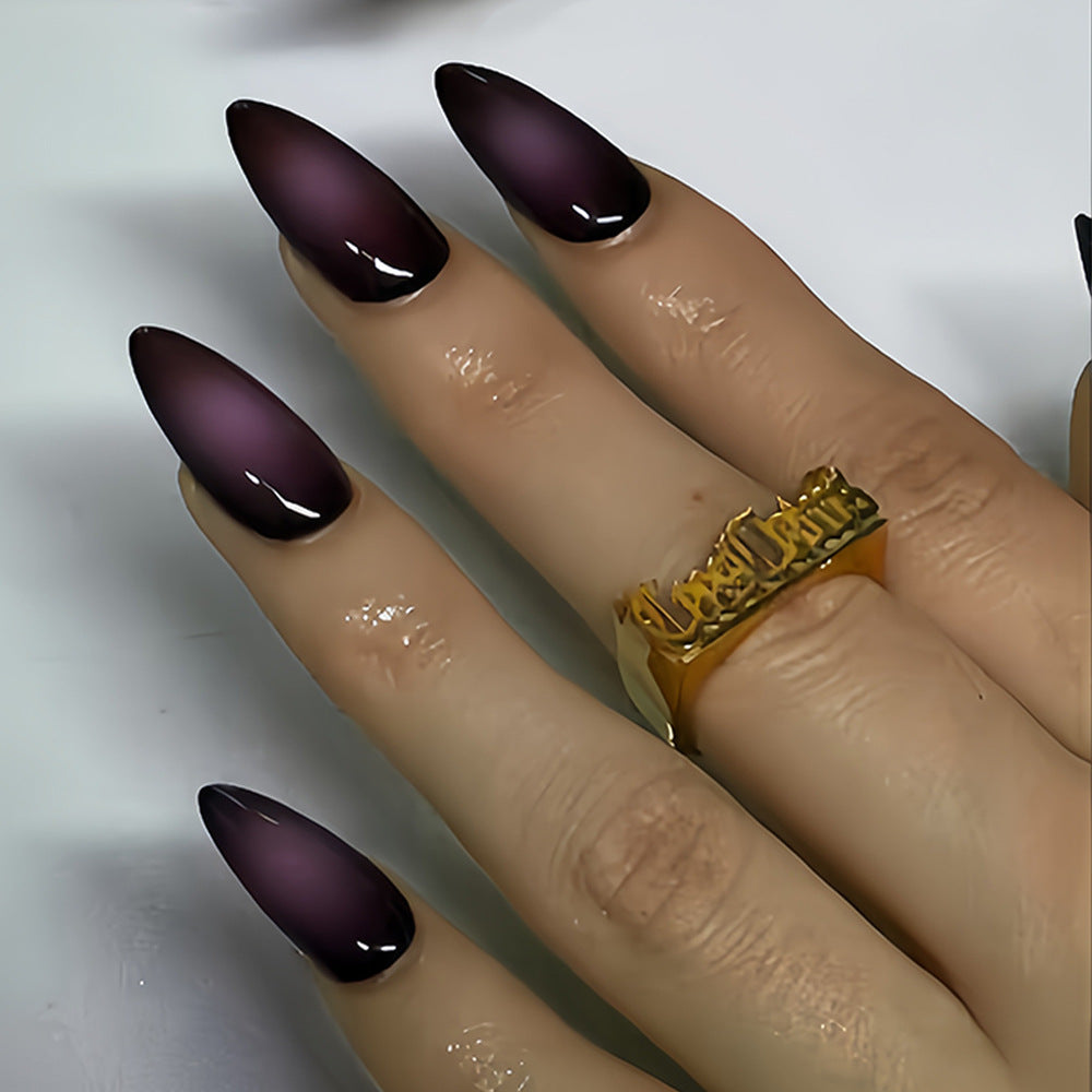 24pcs/Set Purple Ombre Press-On Nails