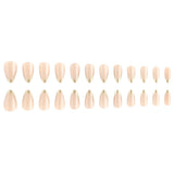 24pcs/Set Golden French Tips Press-On Nails