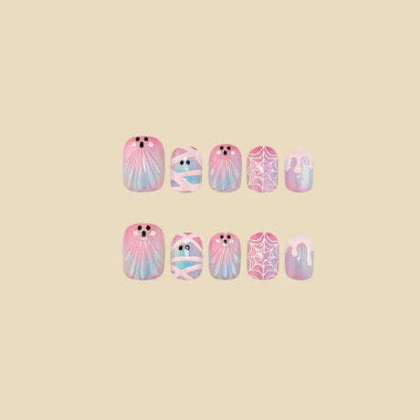 30pcs/Set 3D Ghost Press On Nails