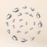 24pcs/Set Silver Chrome Press On Toe Nails