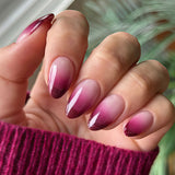 24pcs/Set Pink Ombre Press-On Nails