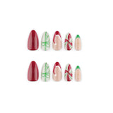 24pcs/Set 3D Candy Canes Press-On Nails