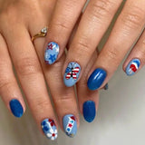 24pcs/Set Stars, Flowers & Butterflies Press-On Nails