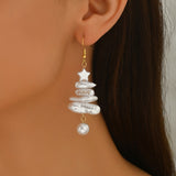 Baroque Faux Pearl Drop Earrings