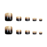 24pcs/Set Brown Cat Eye Press-On Nails
