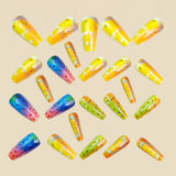 24pcs/Set Summer Fruit Slice Press-On Nails