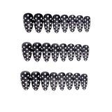 24pcs/Set Black Polka Dot Press-On Nails