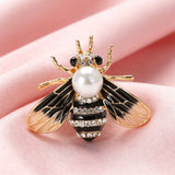 Hand-Painted Bee Brooch