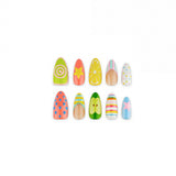 24pcs/Set Lemon Apple Star Press On Nails