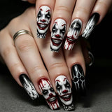 24pcs/Set Dark Skull Press-On Nails