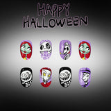 24pcs/Set Spider Web Witch & Skull Press-On Nails