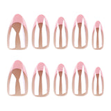 24pcs/Set French Pink Press-On Nails