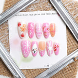 30pcs/Set 3D Candy & Gingerbread Man Press-On Nails